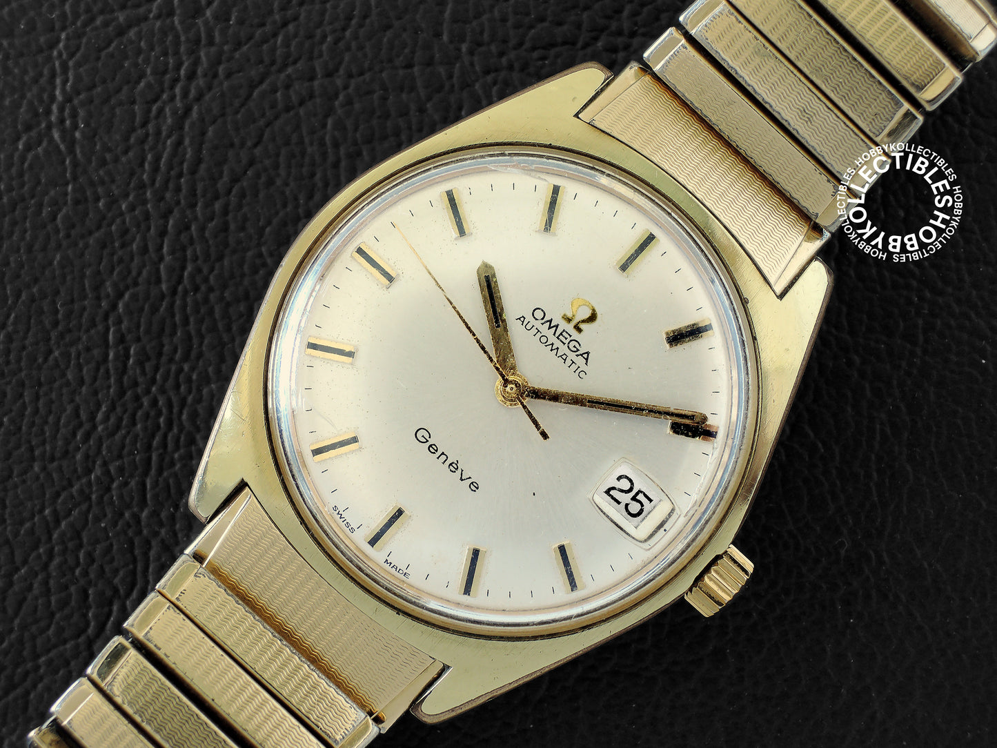 Omega Vintage Gold Plated Automatic Date Wrist Watch
