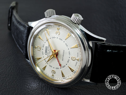 Swiss Oris Alarm Stainless Steel Wrist Watch Limited Edition