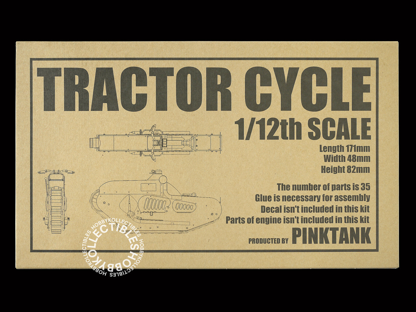 PinkTank 1/12th Scale Military Tractor Cycle over 17cm Long