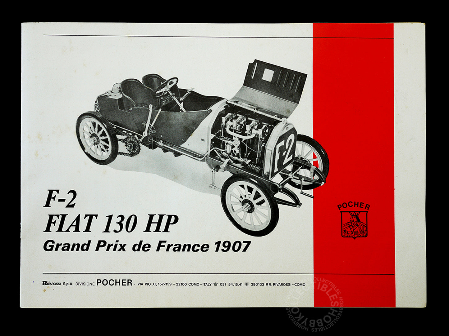 Pocher Rivarossi Vintage 1/8 Fiat 1907 K77 Model Kit BOX DAMAGED