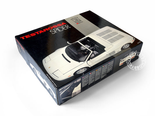 Pocher Rivarossi 1/8 Ferrari Testarossa Spider Metal Body K52 White Color Plastic Model Kit