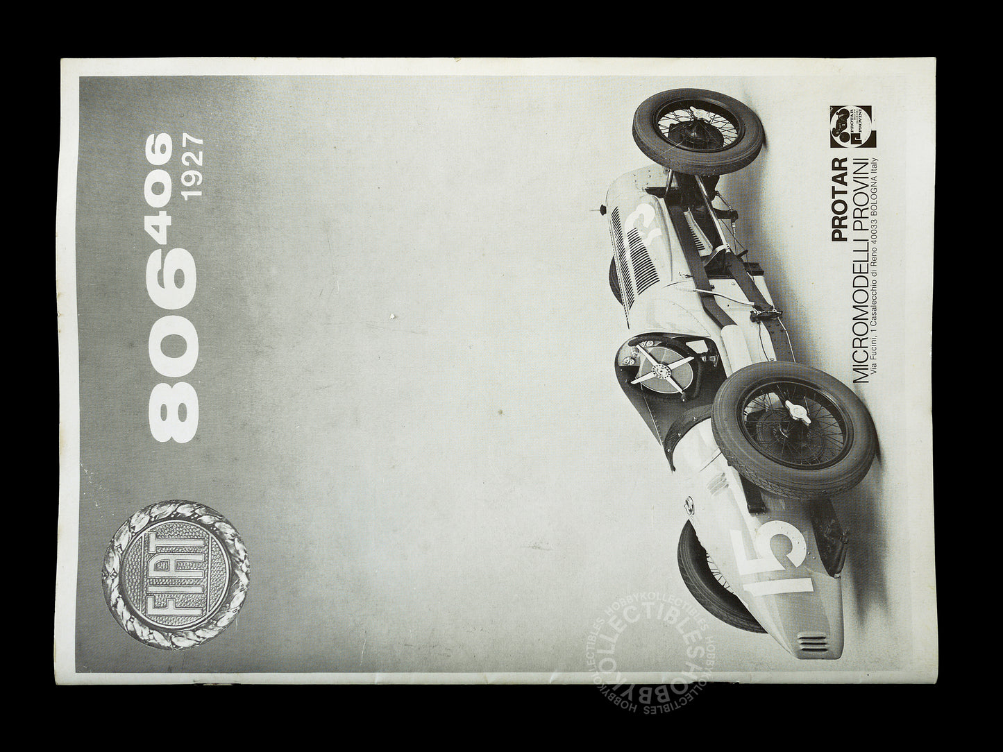 Protar Vintage 1/12 Fiat 806 Mod.161 Plastic & Metal Model Kit