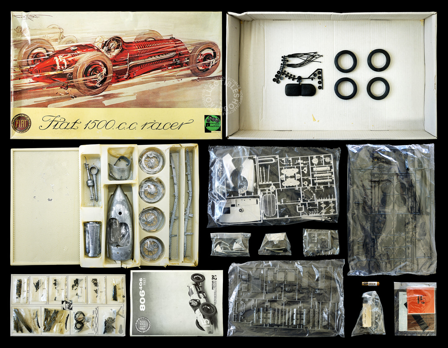 Protar Vintage 1/12 Fiat 806 Mod.161 Plastic & Metal Model Kit