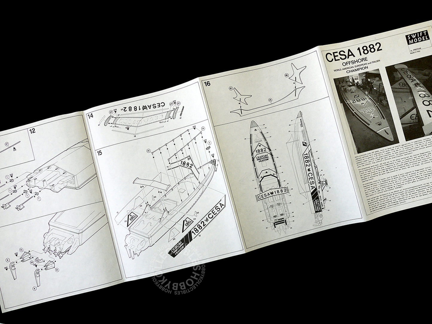 Protar Vintage 1/40 CESA 1882 Offshore Yacht Mod.212 Model Kit