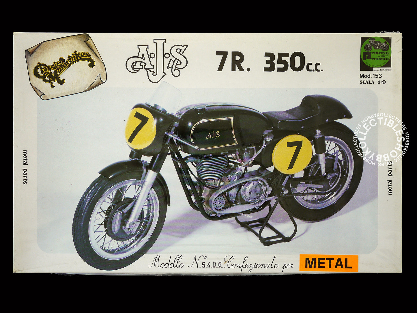 (SOLD) Protar Vintage 1/9 AJS 7R Mod.153 Metal Parts Factory Sealed