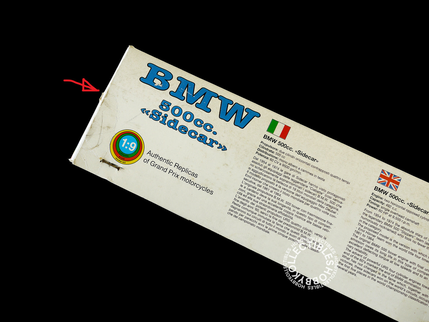 (SOLD) Protar 1/9 BMW 500cc SideCar #11318 Re-issue Motorcycle Model Kit