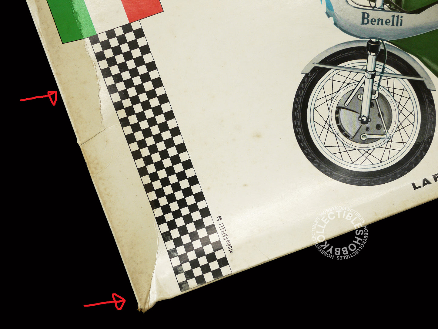 (SOLD) Protar 1/9 Moto Benelli 350cc Motorcycle Plastic Model Kit Mod.116