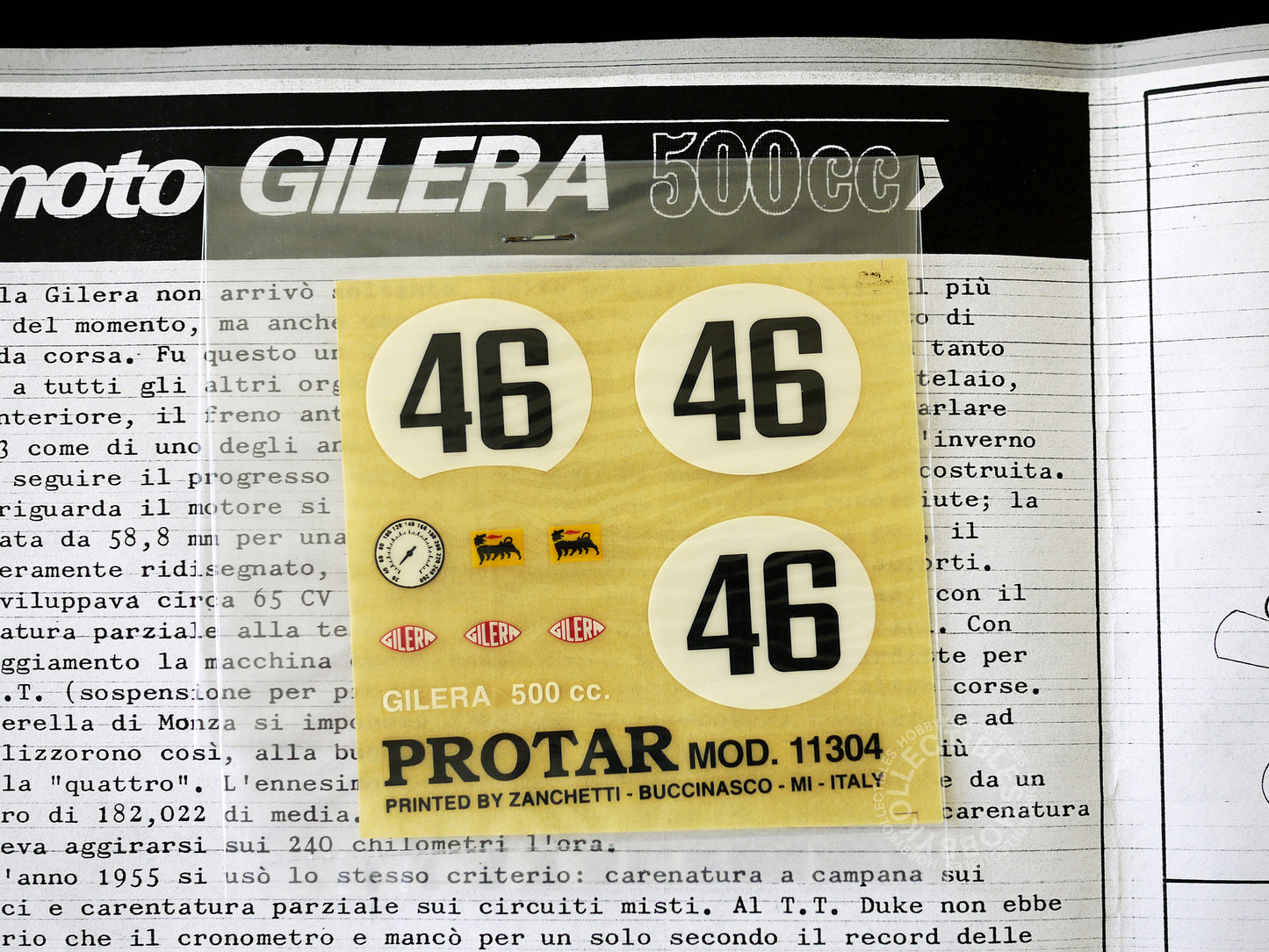 Protar 1/9 Gilera 500cc Motorcycle Limited Edition 11341 Model Kit(Restock)