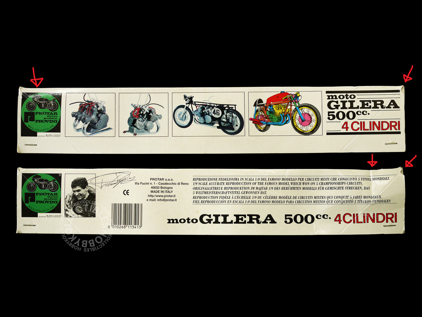 Protar 1/9 Gilera 500cc Motorcycle Limited Edition 11341 Model Kit(Restock)