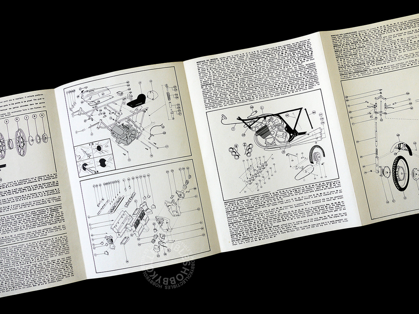 Protar Vintage 1/9 Moto Honda 350cc Motorcycle Mod.114 Model Kit