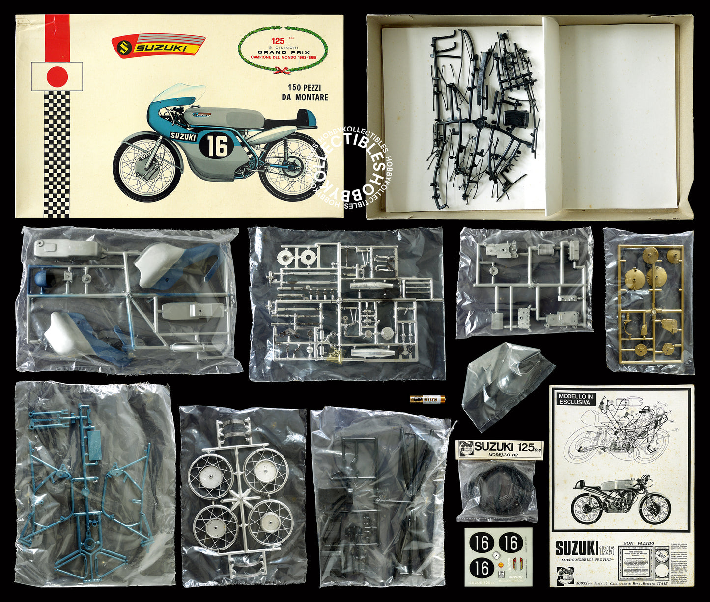 Protar Vintage 1/9 Suzuki 125cc Mod. 112 Motorcycle Model Kit