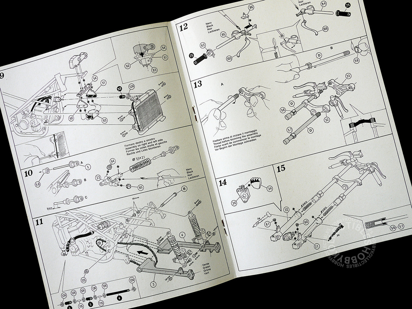 Protar 1/9 Motori Minarelli 125cc GP Mod.165 Motorcycle Model Kit