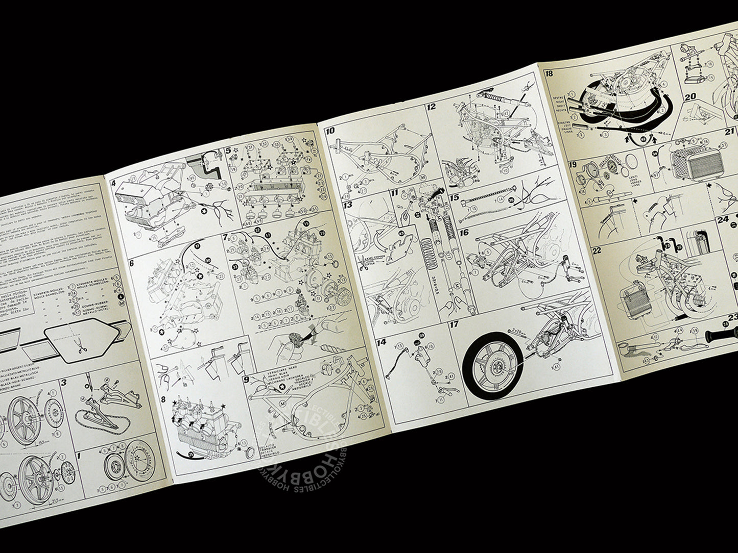 Protar Vintage 1/9 Yamaha OW34 750 Motorcycle Mod.144 Model Kit