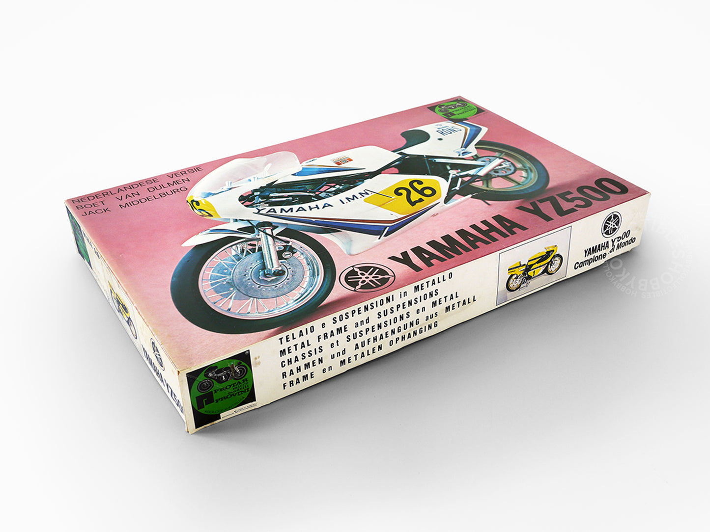 Protar Vintage 1/9 Yamaha YZ500 Motorcycle Mod.163|10 Model Kit w/Metal Frame