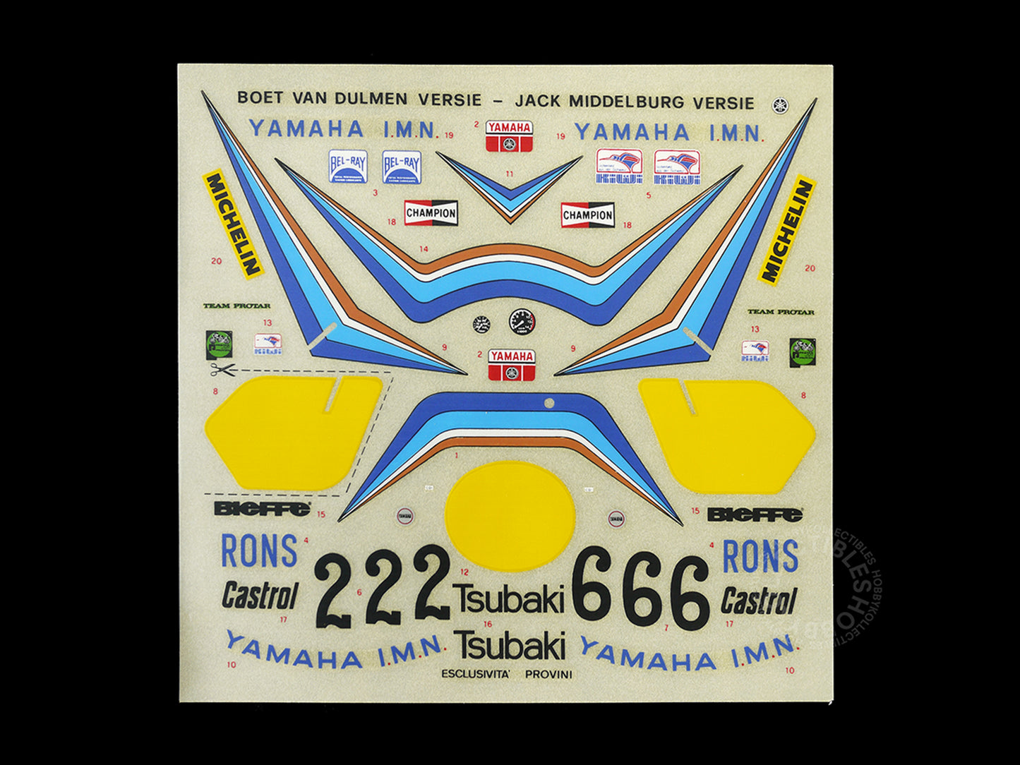 Protar Vintage 1/9 Yamaha YZ500 Motorcycle Mod.163|10 Model Kit w/Metal Frame