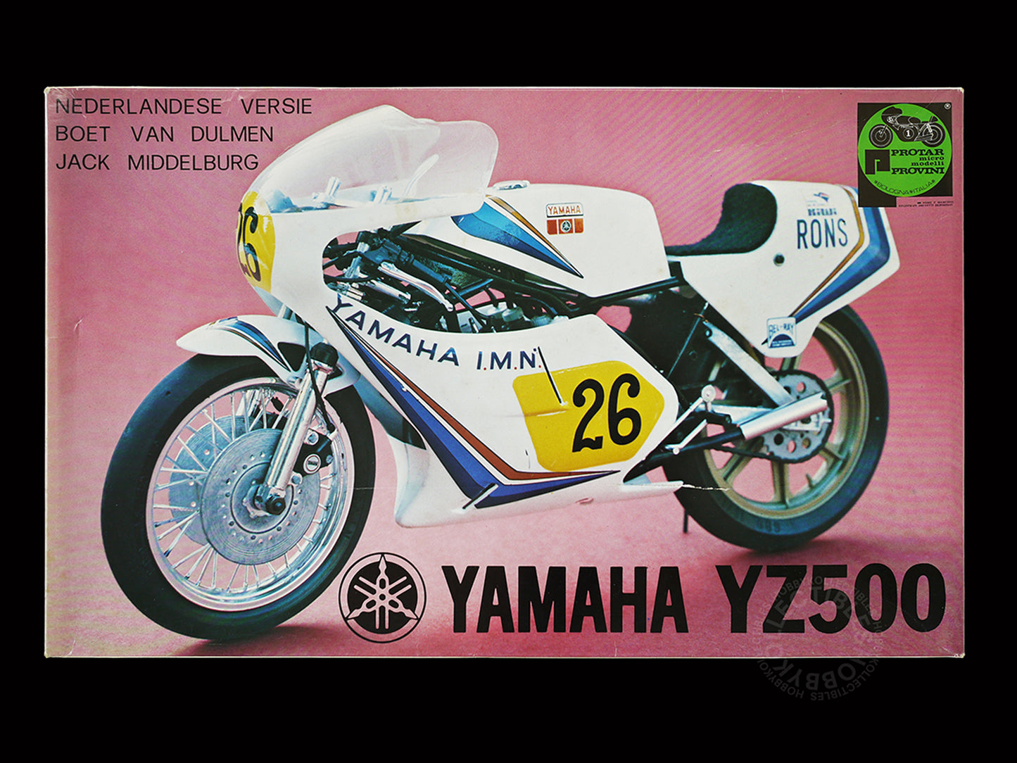 Protar Vintage 1/9 Yamaha YZ500 Motorcycle Mod.163|10 Model Kit w/Metal Frame