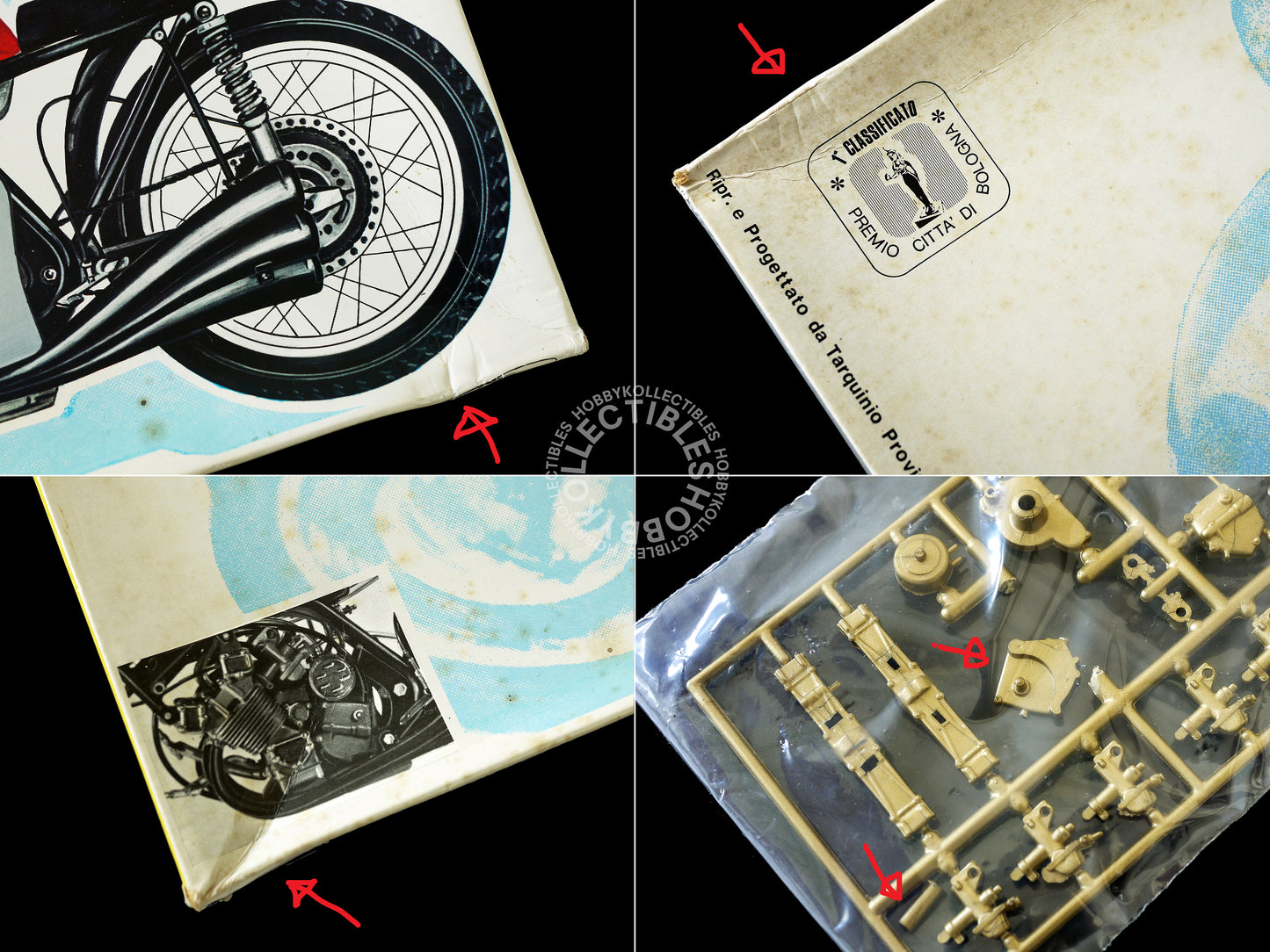 Protar Vintage 1/9 Moto Honda 350cc Motorcycle Mod. 114 Model Kit