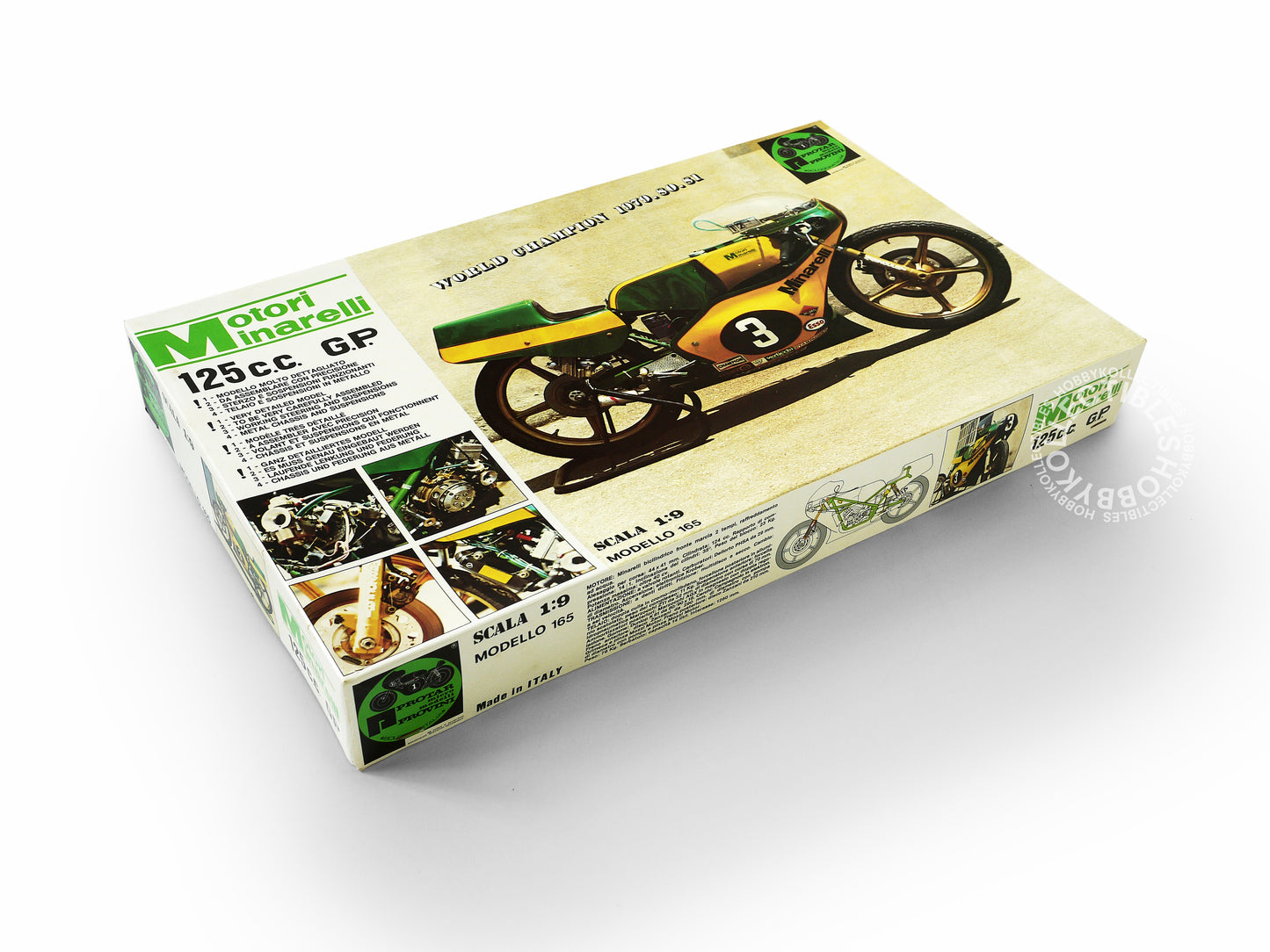 Protar 1/9 Motori Minarelli 125cc GP Mod.165 Motorcycle Model Kit