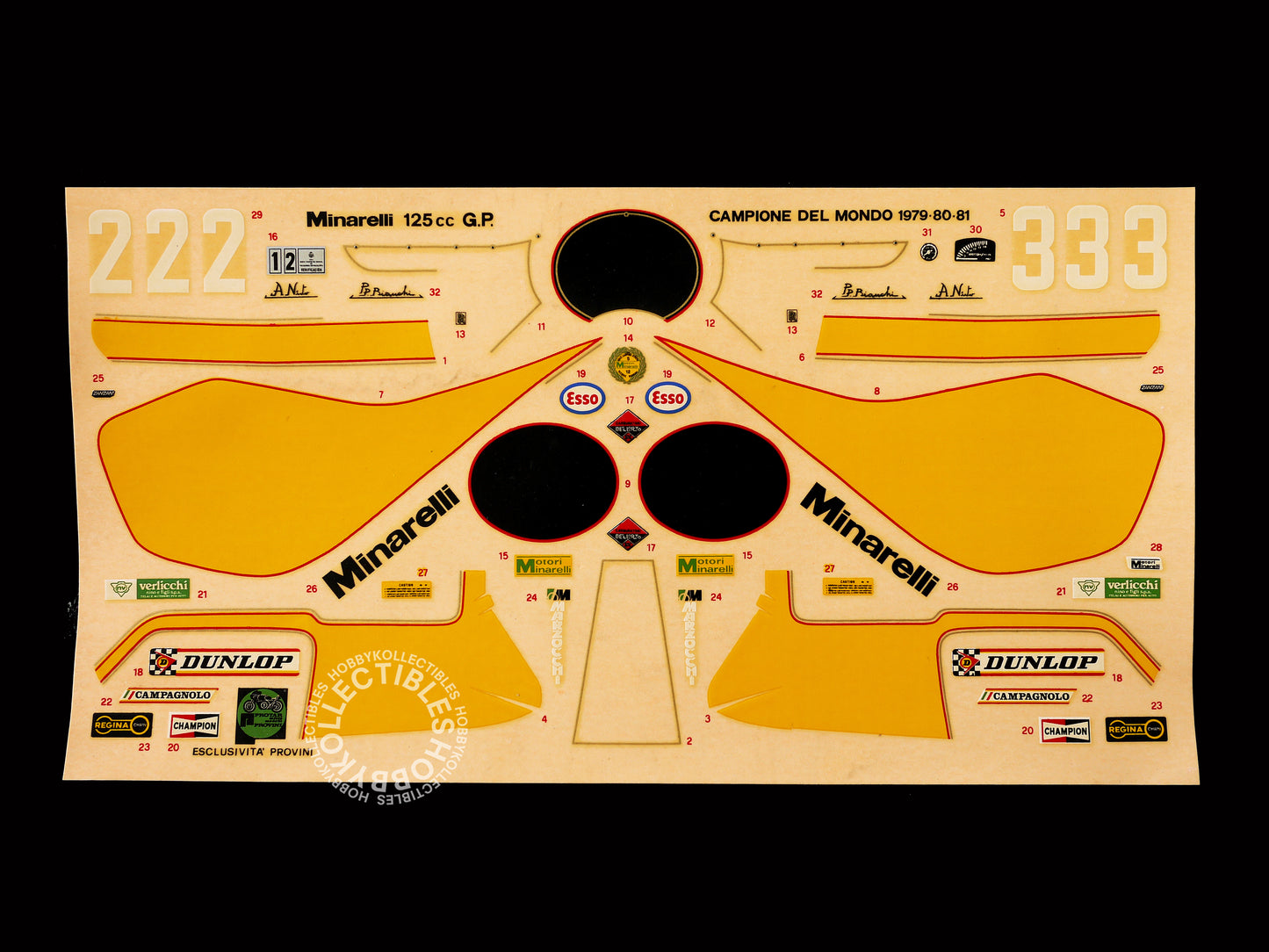 Protar 1/9 Motori Minarelli 125cc GP Mod.165 Motorcycle Model Kit