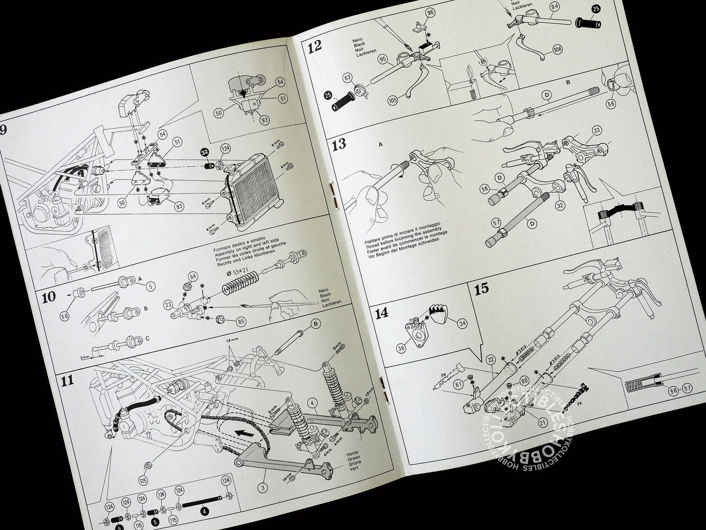Protar 1/9 Motori Minarelli 125cc GP Mod.165 Motorcycle Model Kit