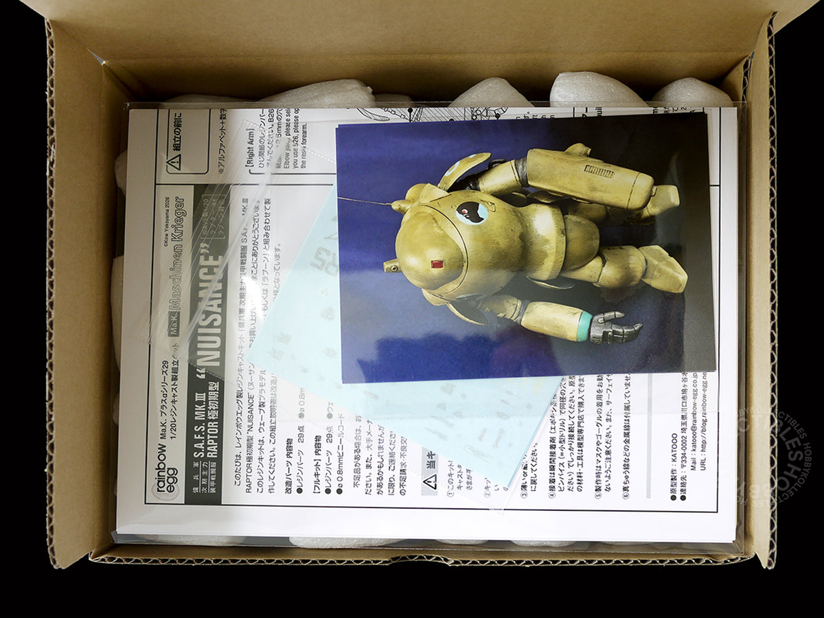 Ma.K Rainbow Egg SF3D 1/20 SAFS MK.III Raptor "Nuisance" Resin & Plastic Full Kit