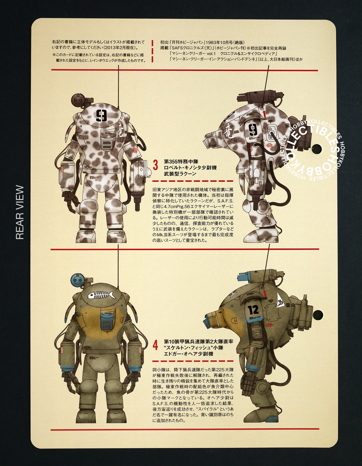 (SOLD in eBay) Ma.K Rainbow Egg SF3D 1/16 SAFS Raccoon MK+a-07 Resin Conversion/Trans-Kit Maschinen Krieger Rare!!