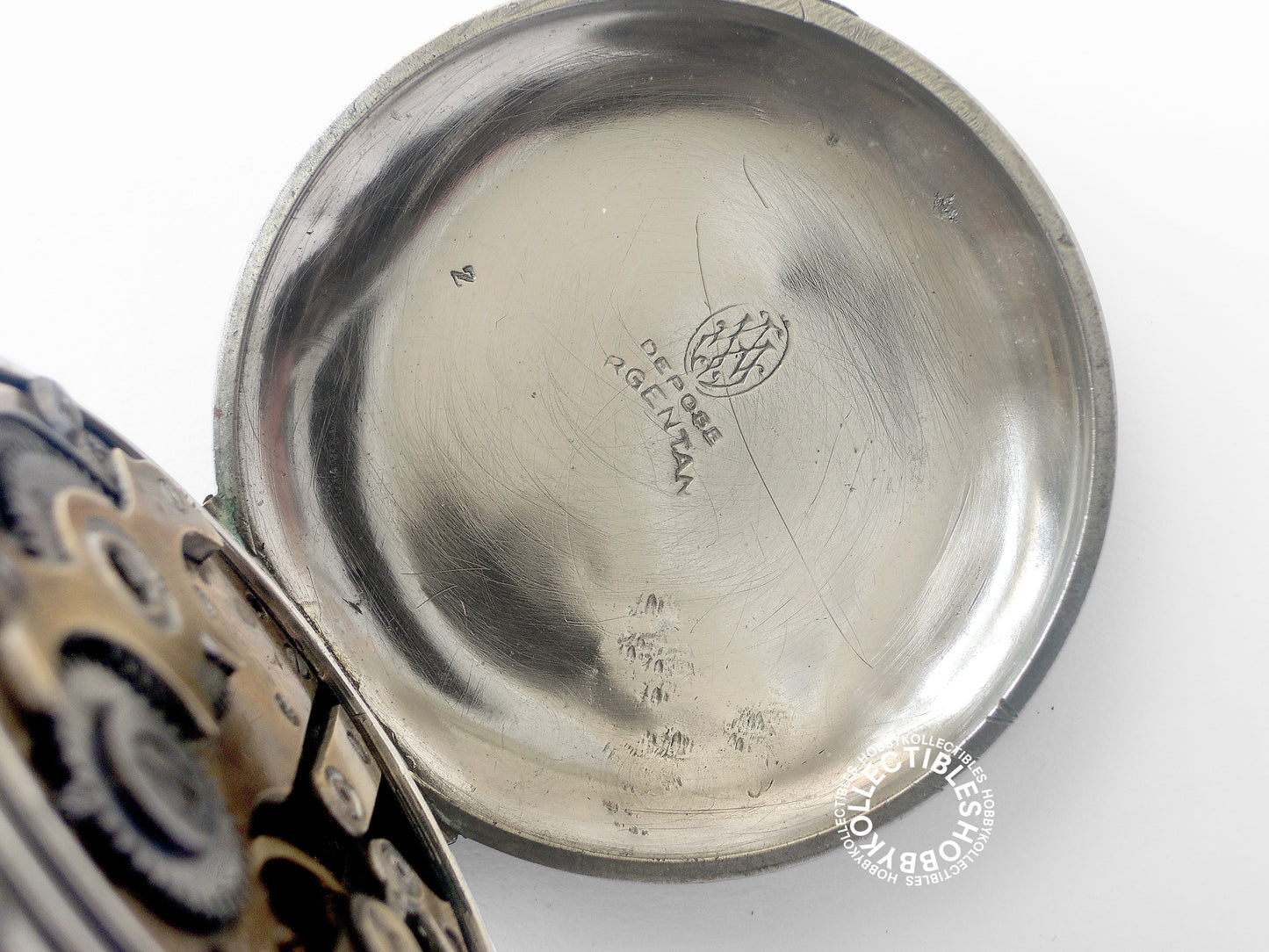Swiss Roskopf Nickel Open Face Pin-Lever Pocket Watch Need Repair