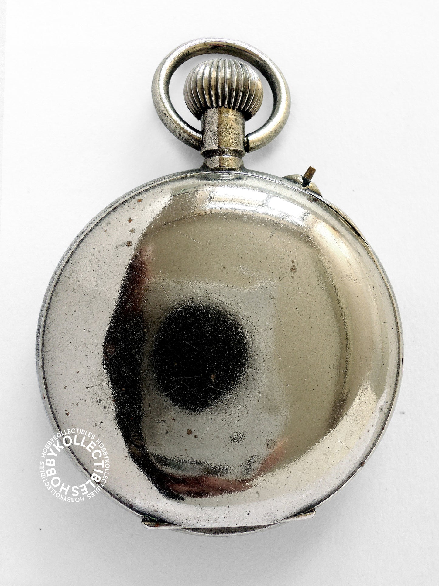Swiss Roskopf Nickel Open Face Pin-Lever Pocket Watch Need Repair