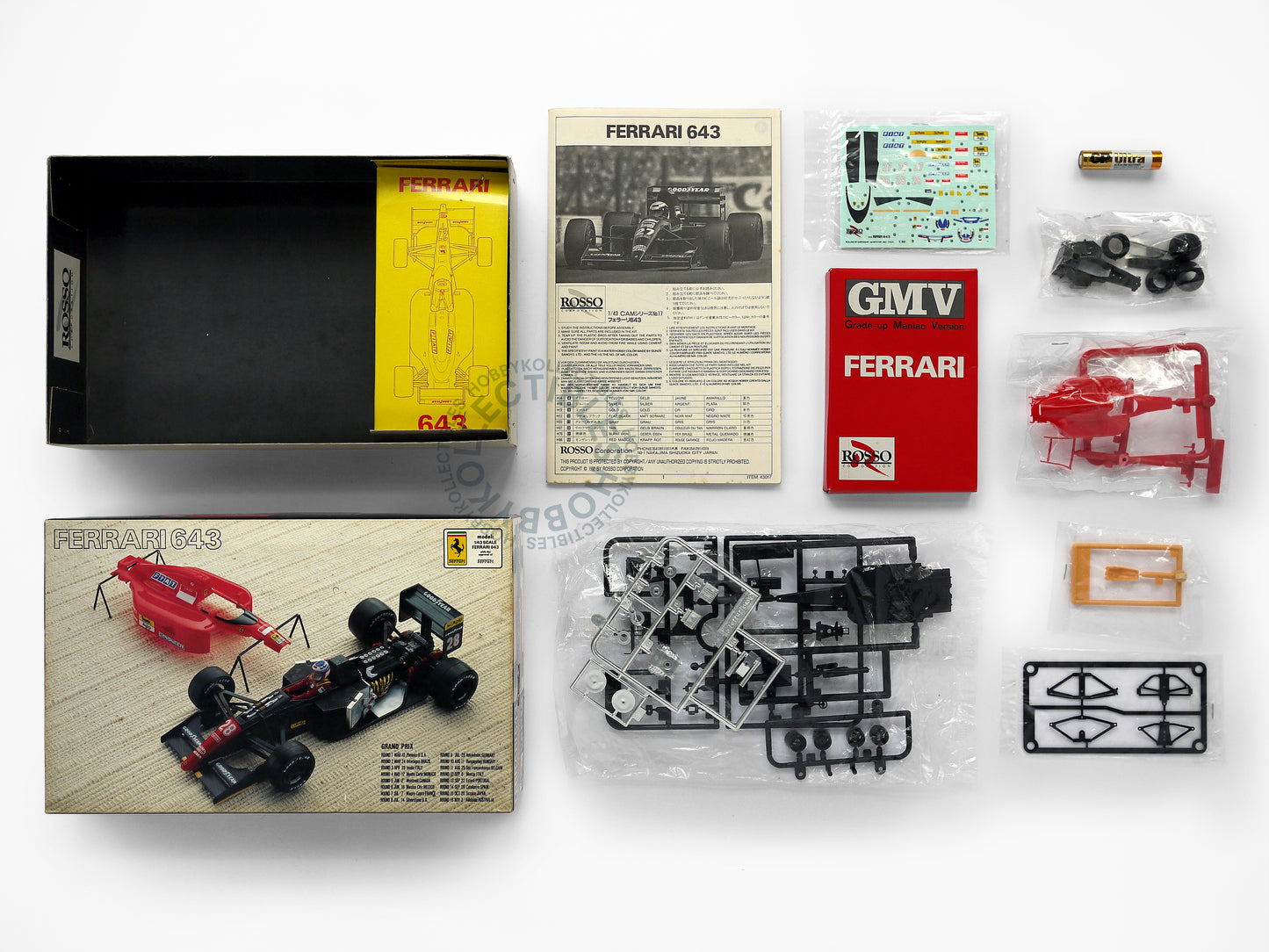 Rosso Vintage 1/43 Ferrari F643 F1 Grade Up Maniac V.Model Kit