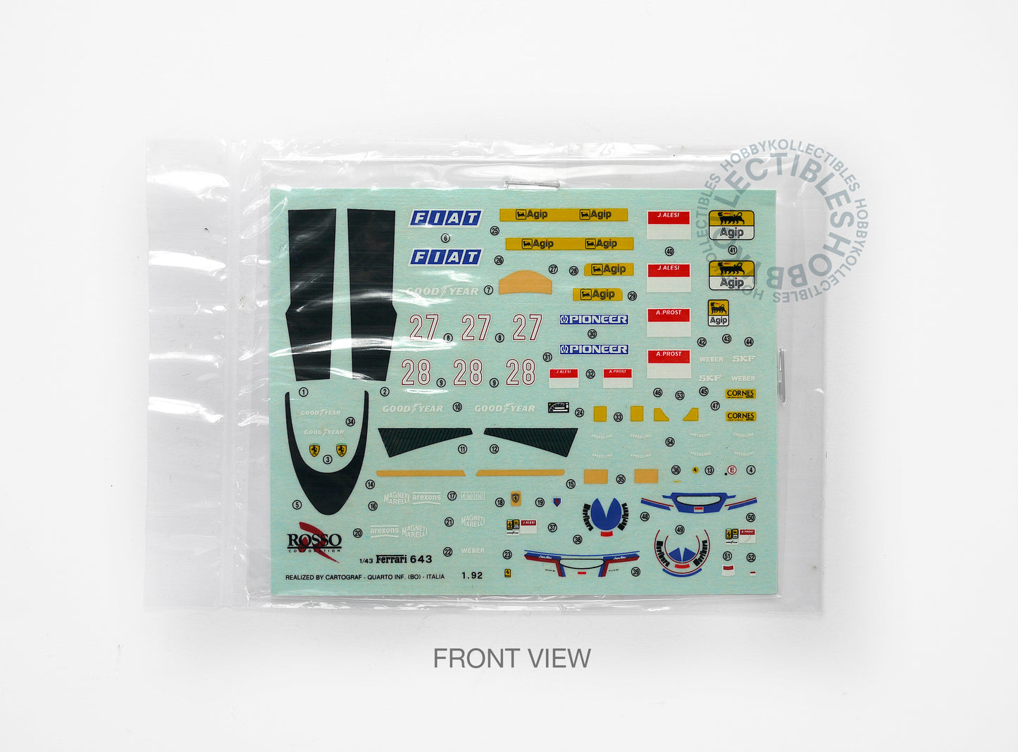 Rosso Vintage 1/43 Ferrari F643 F1 Grade Up Maniac V.Model Kit