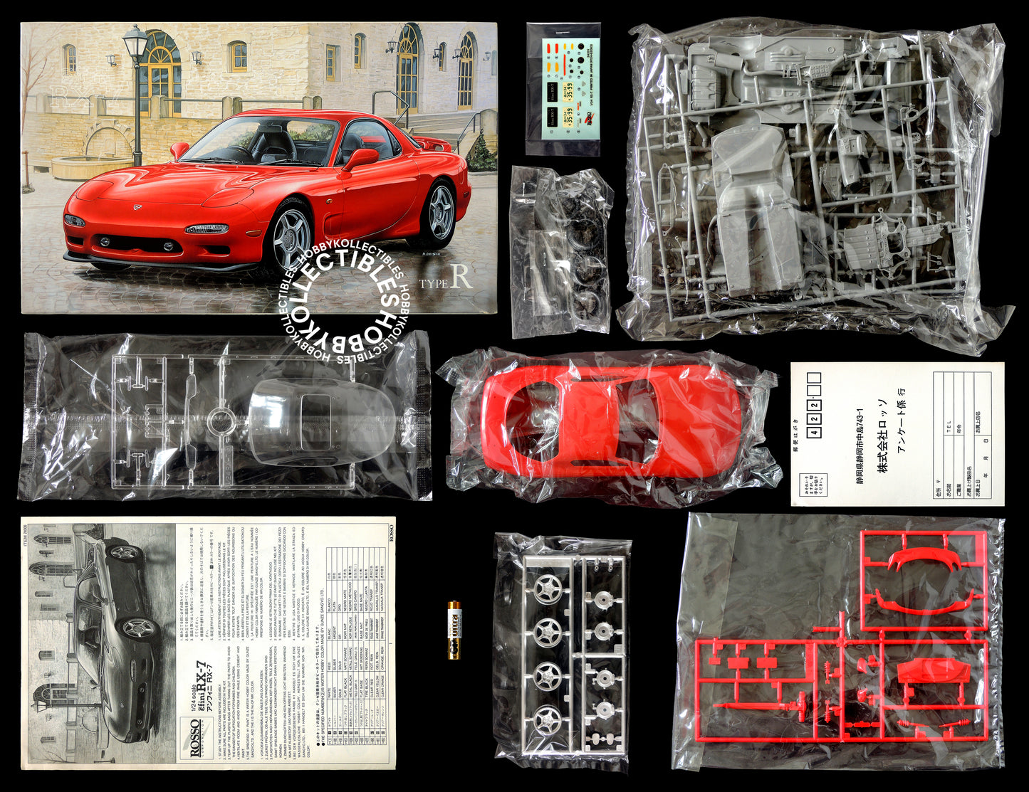 Rosso Vintage 1/24 Mazda Efini RX-7 Model Kit