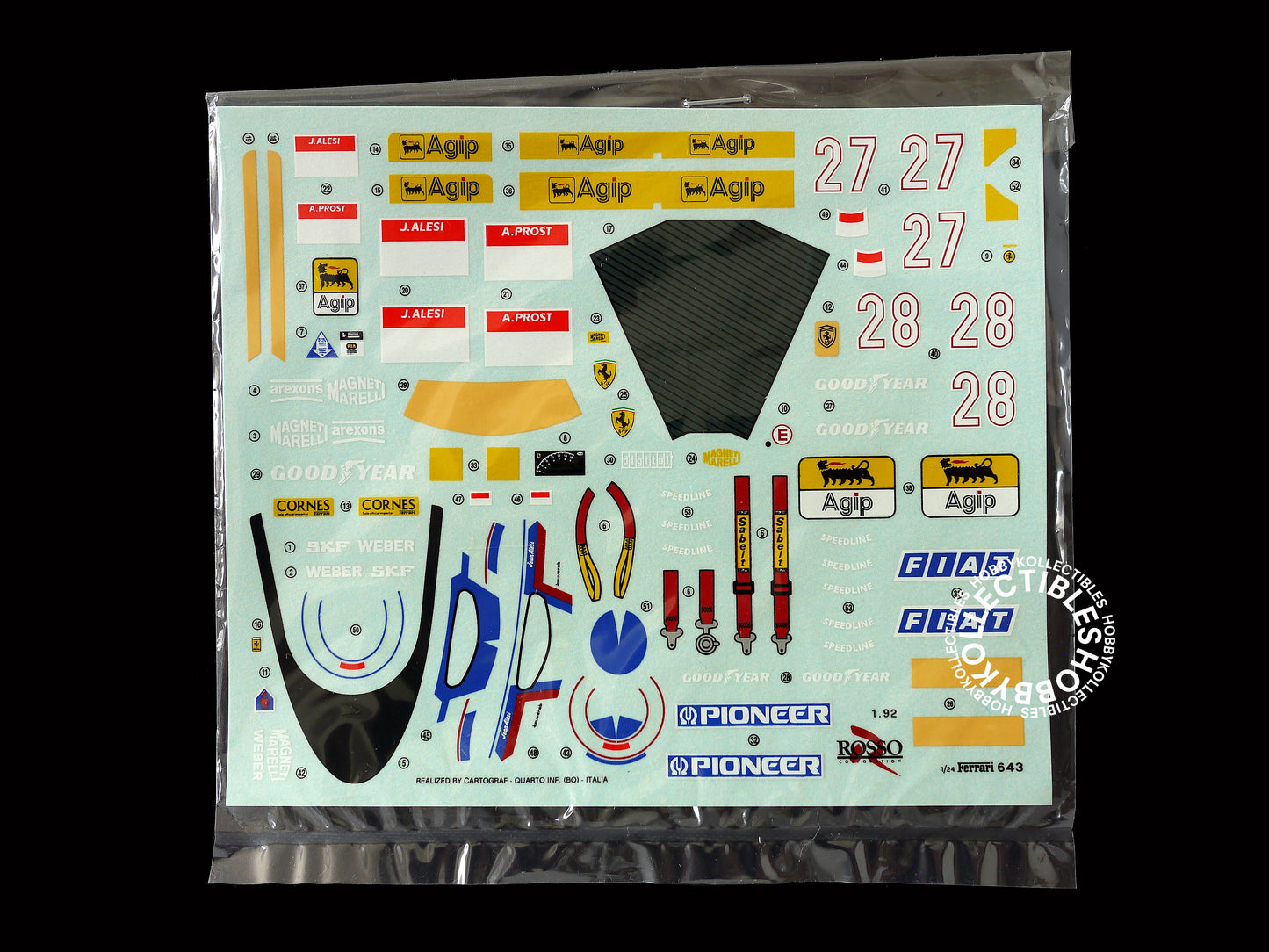 Rosso Vintage 1/24 Ferrari F643 Japan GP F1 Model Kit