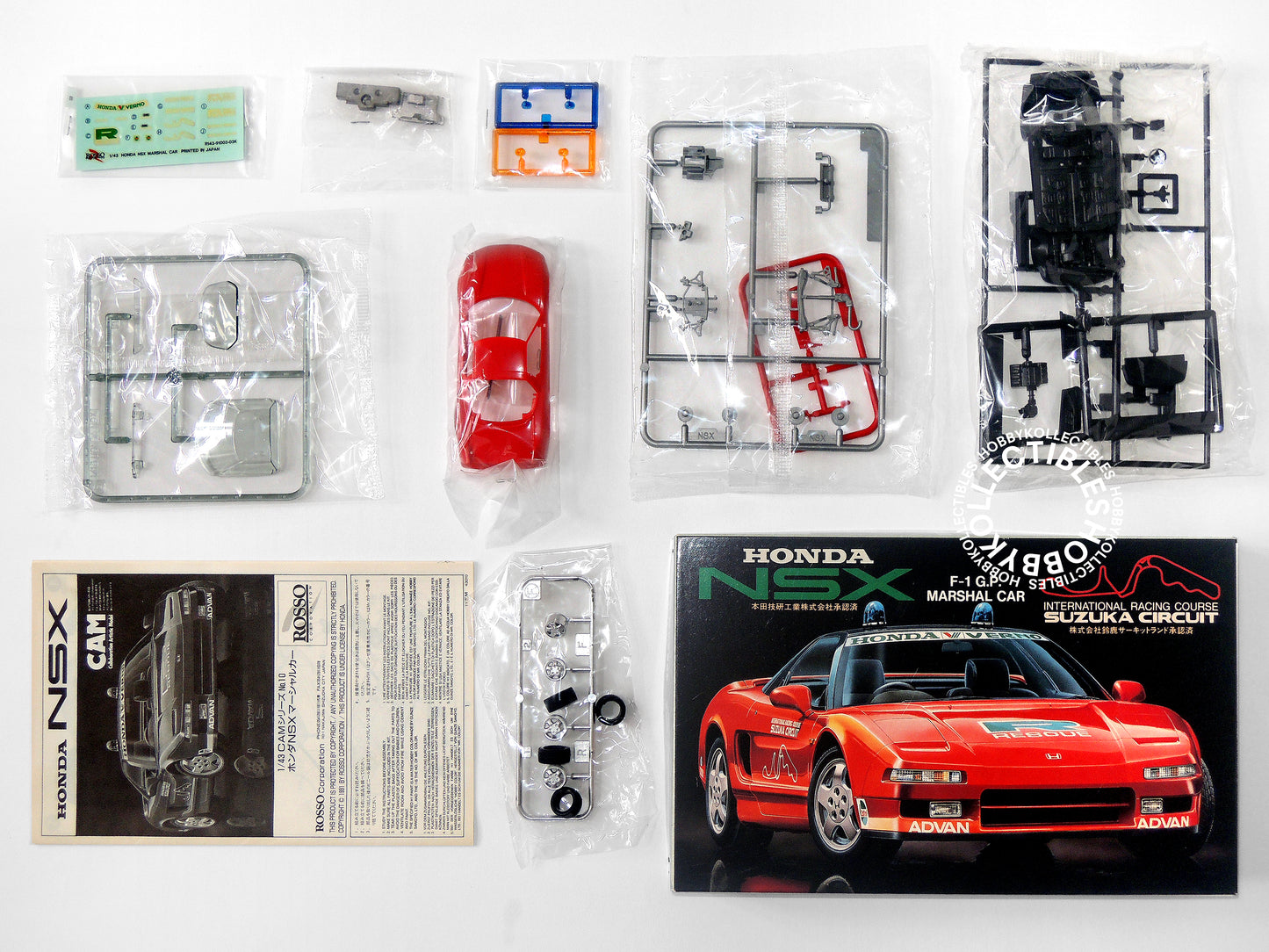 Rosso Vintage 1/43 Honda NSX F1 GP Marshall Car Model Kit