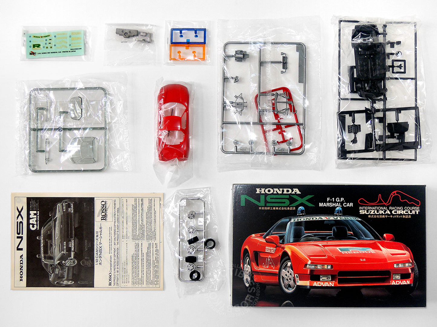 Rosso Vintage 1/43 Honda NSX F1 GP Marshall Car Model Kit