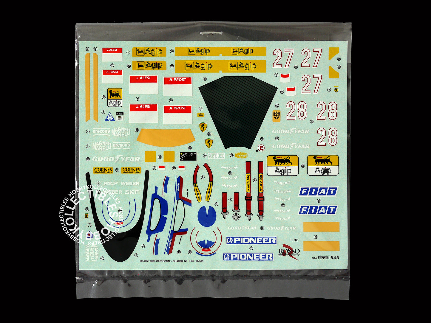 Rosso Vintage 1/24 Ferrari F643 F1 Grade-Up Painted V. Model Kit