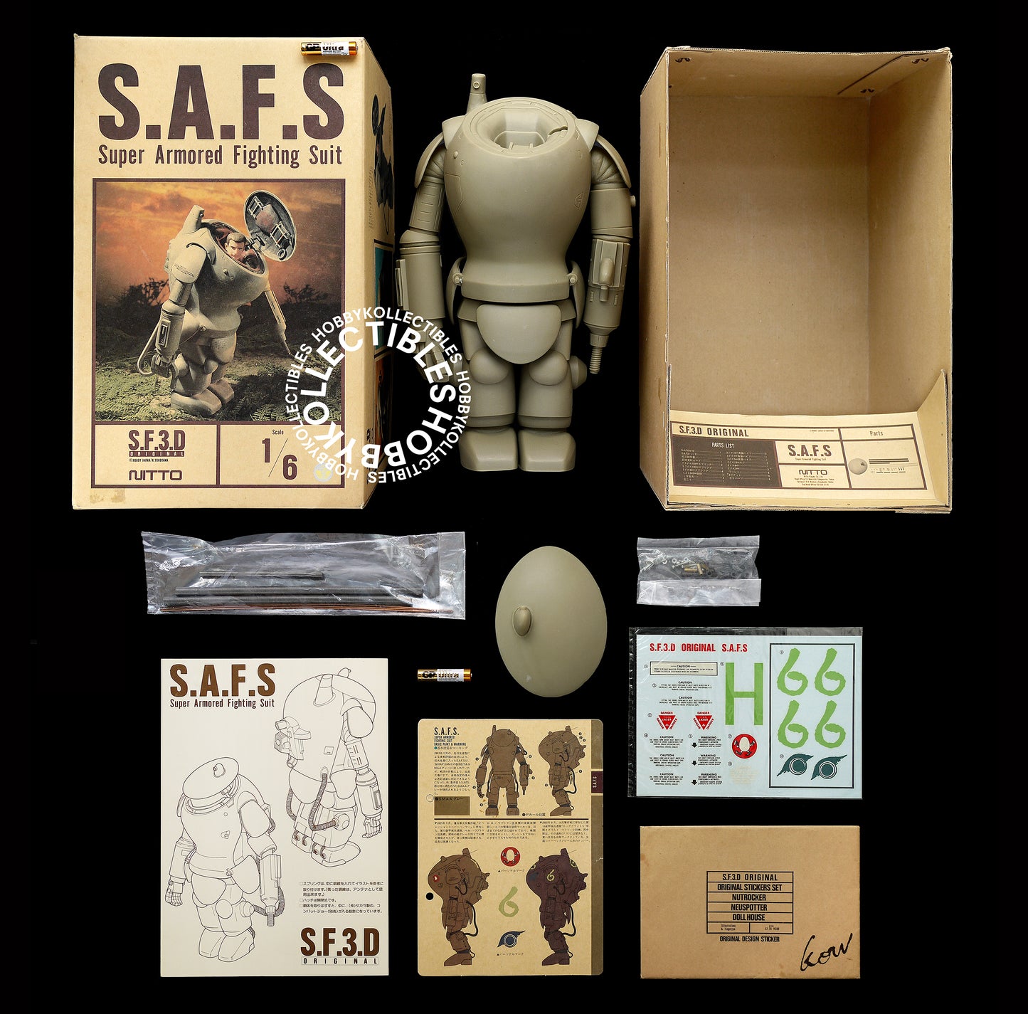SF3D Original Nitto Ma.K Vintage 1/6 SAFS Vinyl Model Kit Bonus