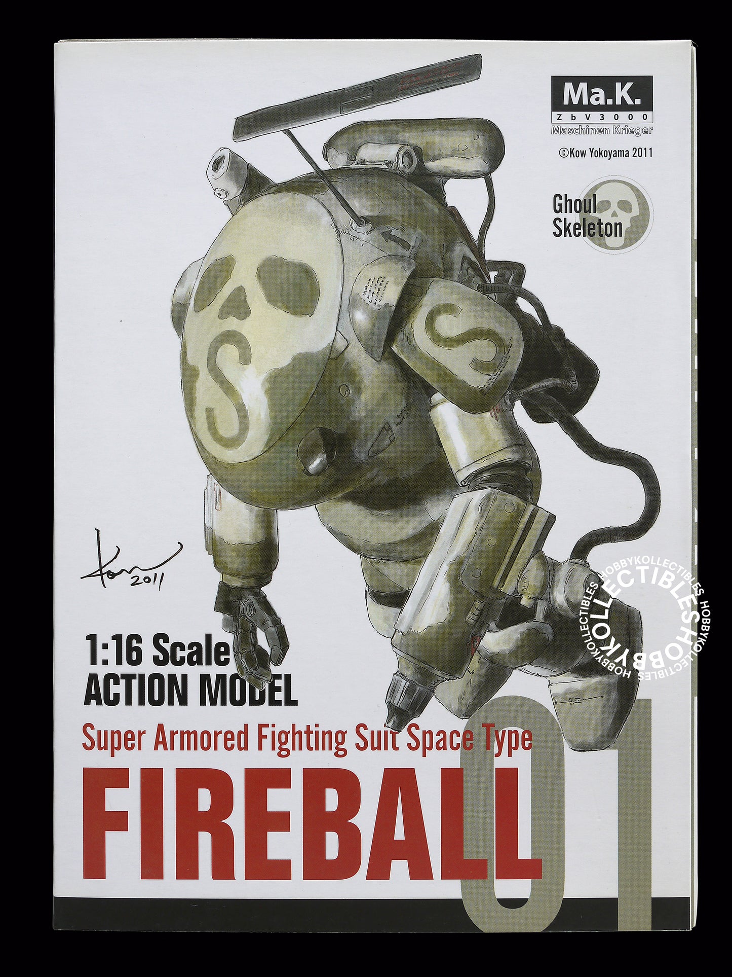 Ma.K Sentinal SF3D #01 1/16 SAFS Fireball Ghoul Skeleton Action figure Factory Sealed