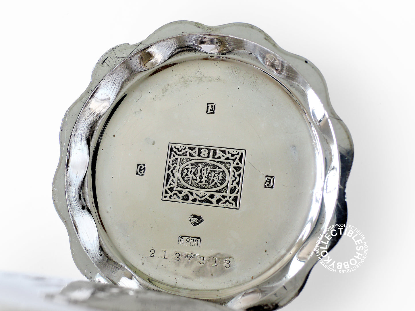French Silver Fancy Hunter Case Chinese Market Pocket Watch NEED REPAIR