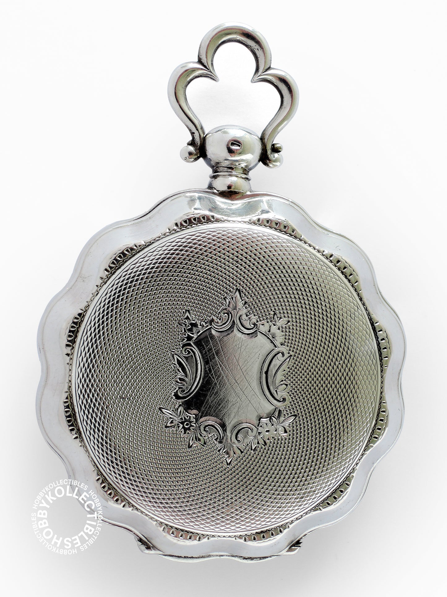 French Silver Fancy Hunter Case Chinese Market Pocket Watch NEED REPAIR