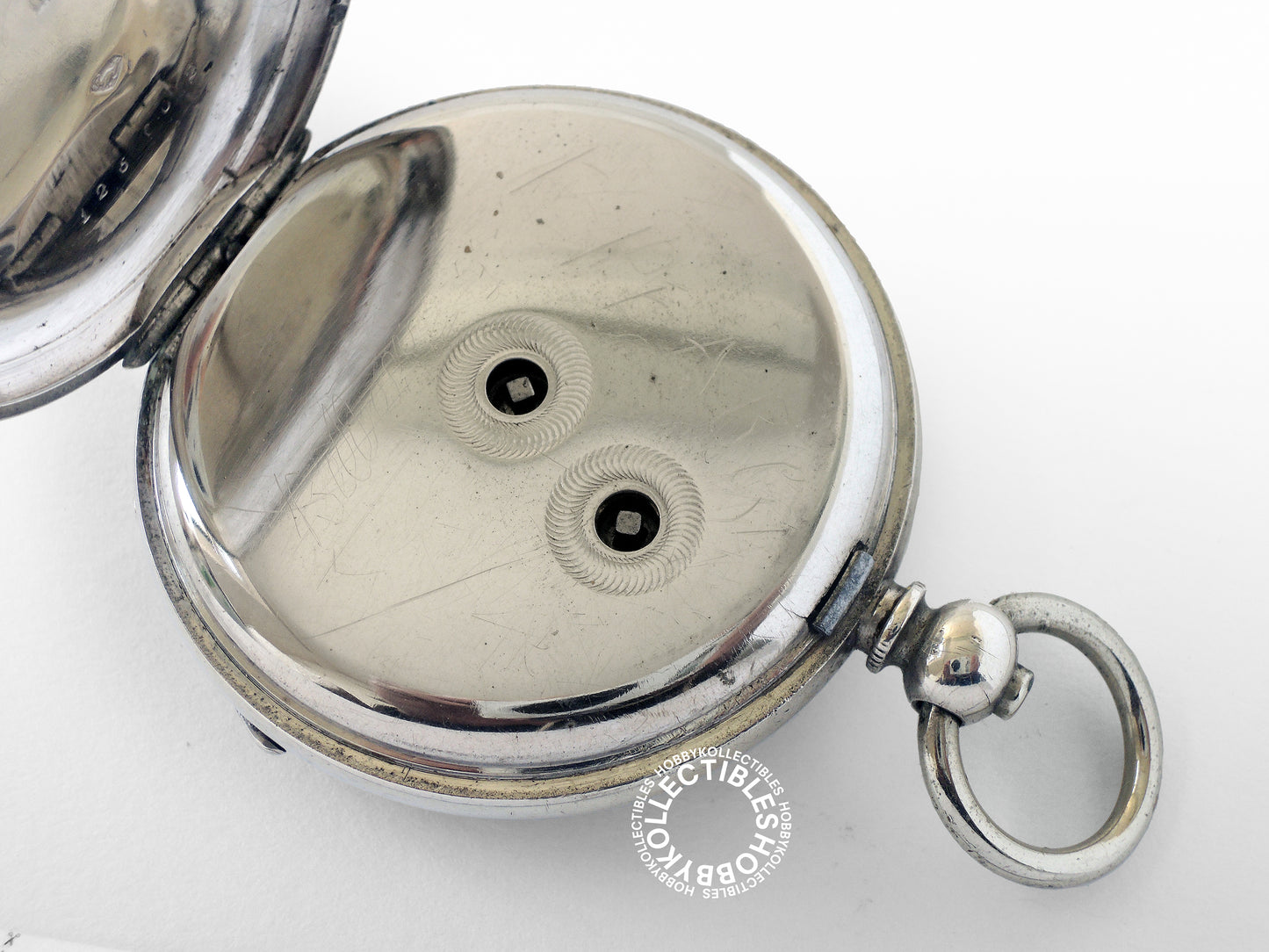 Swiss 800 Silver Open Face Cylinder Pocket Watch