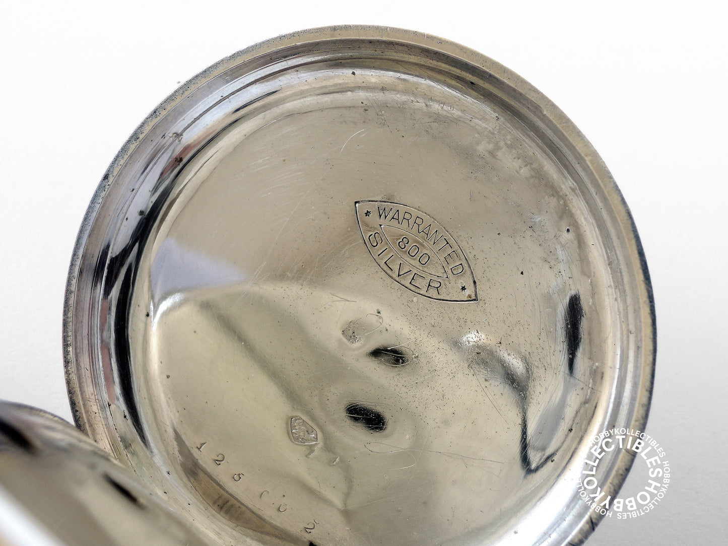 Swiss 800 Silver Open Face Cylinder Pocket Watch