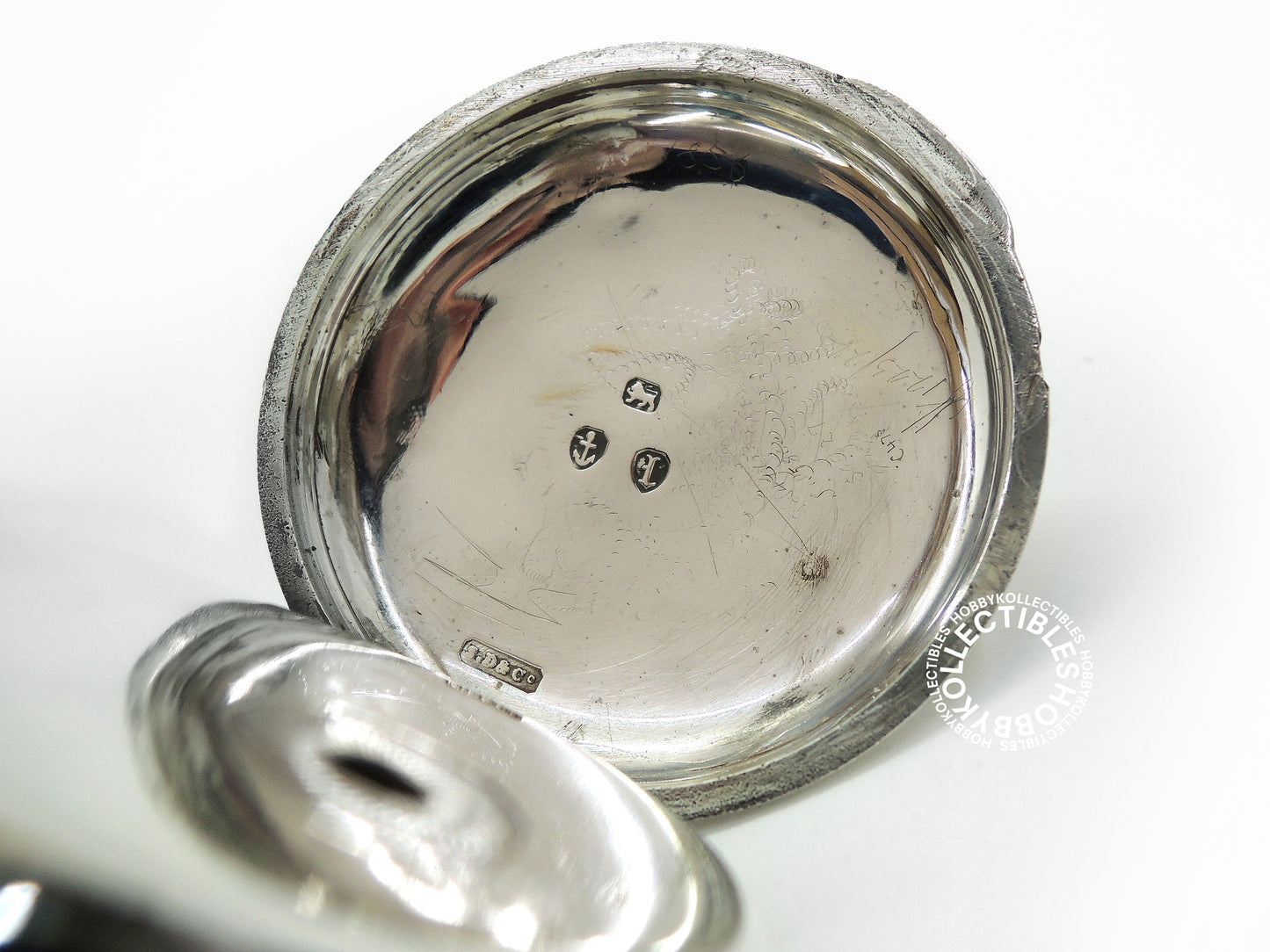 English Silver Hunter Case Stewart Dawson Lever Pocket Watch