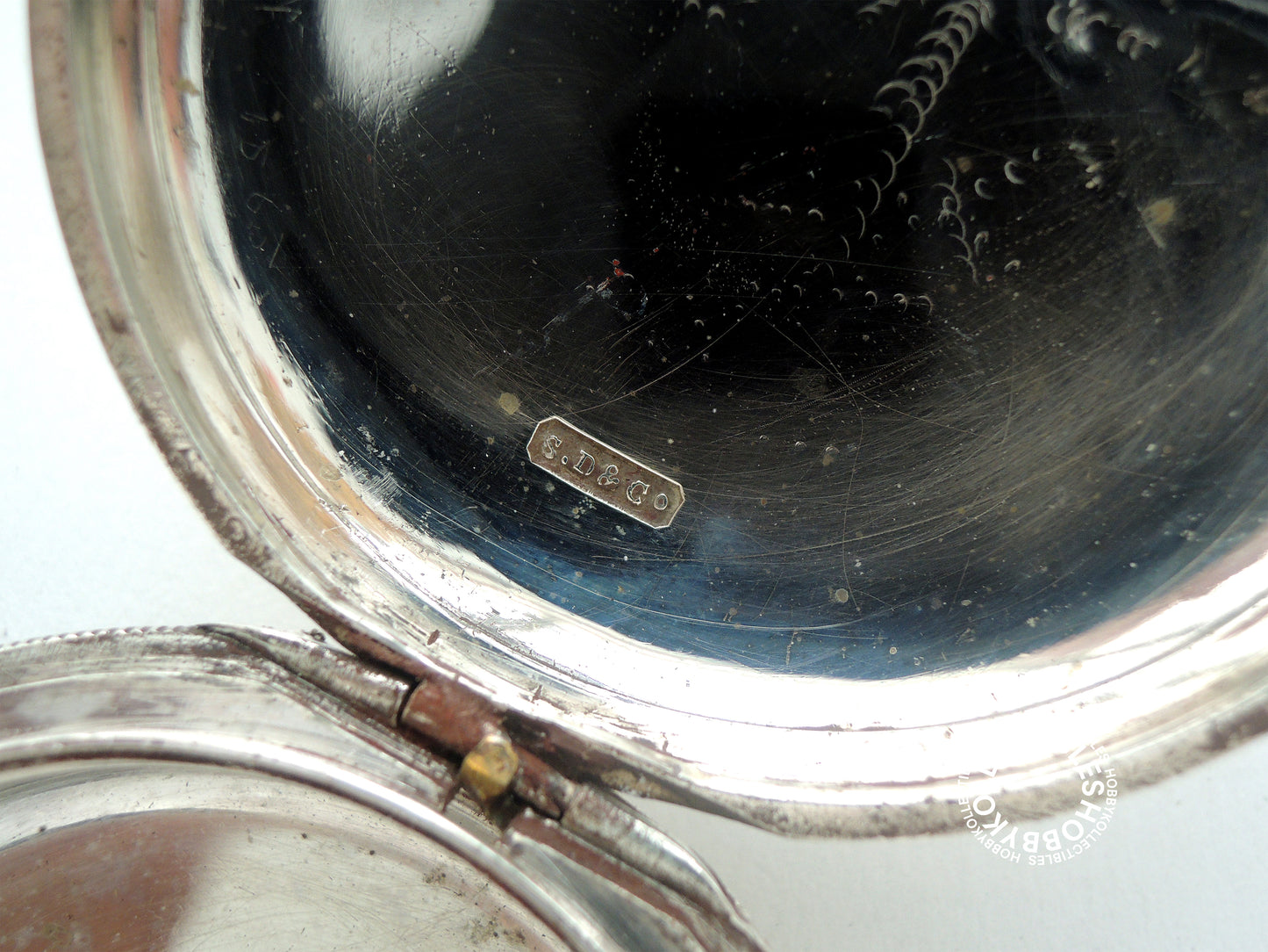 English Silver Hunter Case Stewart Dawson Lever Pocket Watch