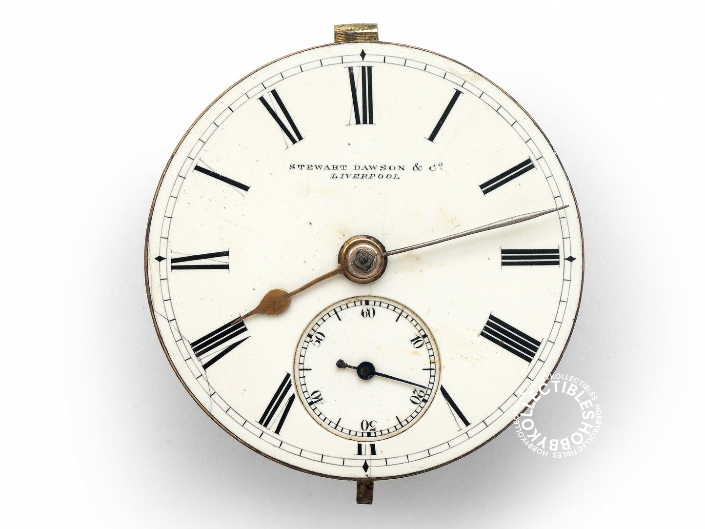 English Silver Hunter Case Stewart Dawson Lever Pocket Watch
