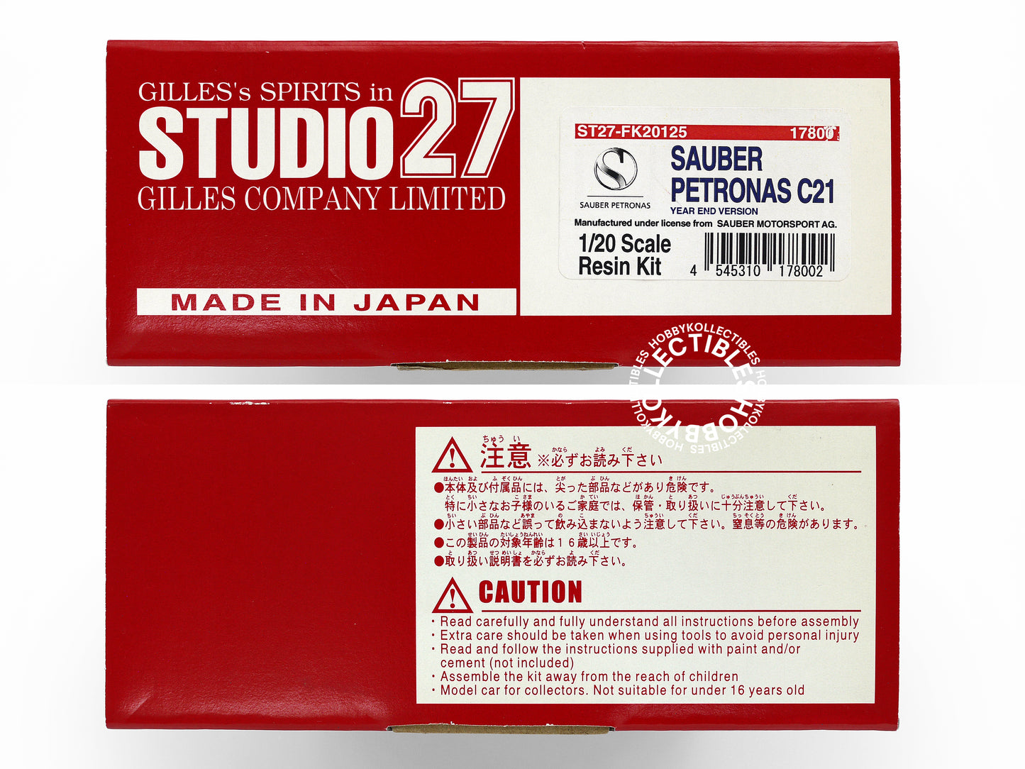 Studio 27 1/20 Sauber Petronas C21 F1 Model Kit
