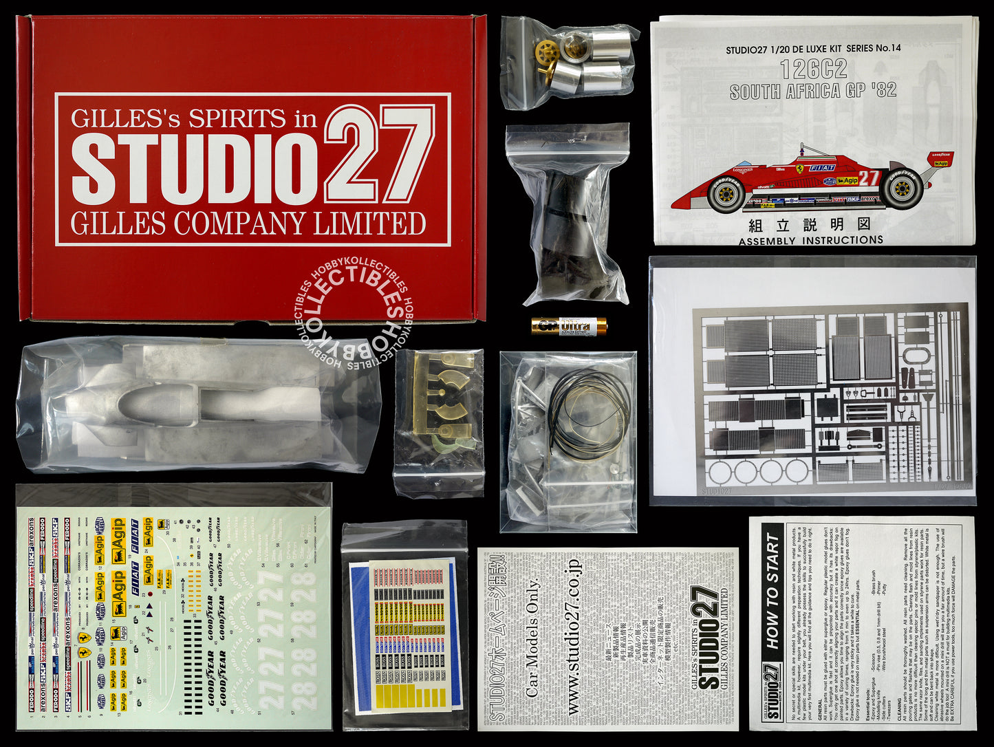 Studio27 1/20 F1 Ferrari 126C2 GP'82 Metal Kit by MFH