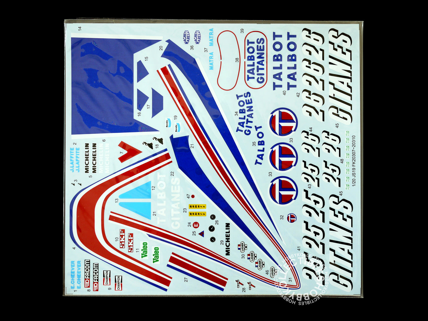 Studio27 1/20 Ligier JS19 GP of Monaco 1982 F1 Racing Car Model Kit