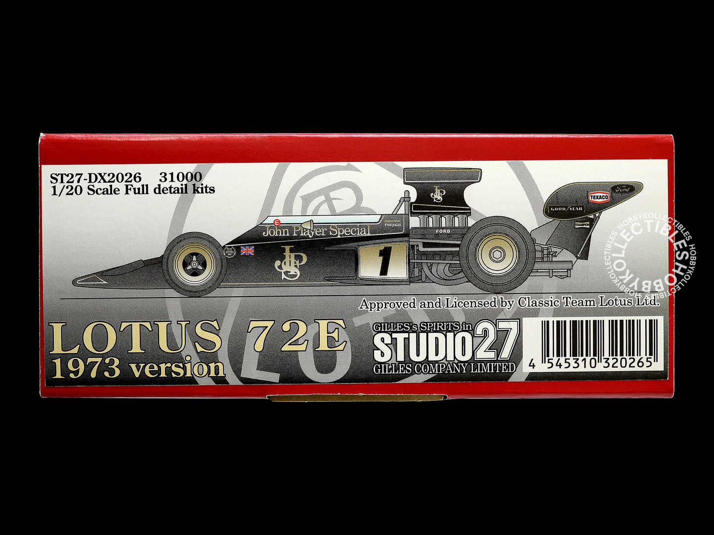 Studio 27 1/20 Lotus 72E F1 Racing Car Metal Model Kit MFH