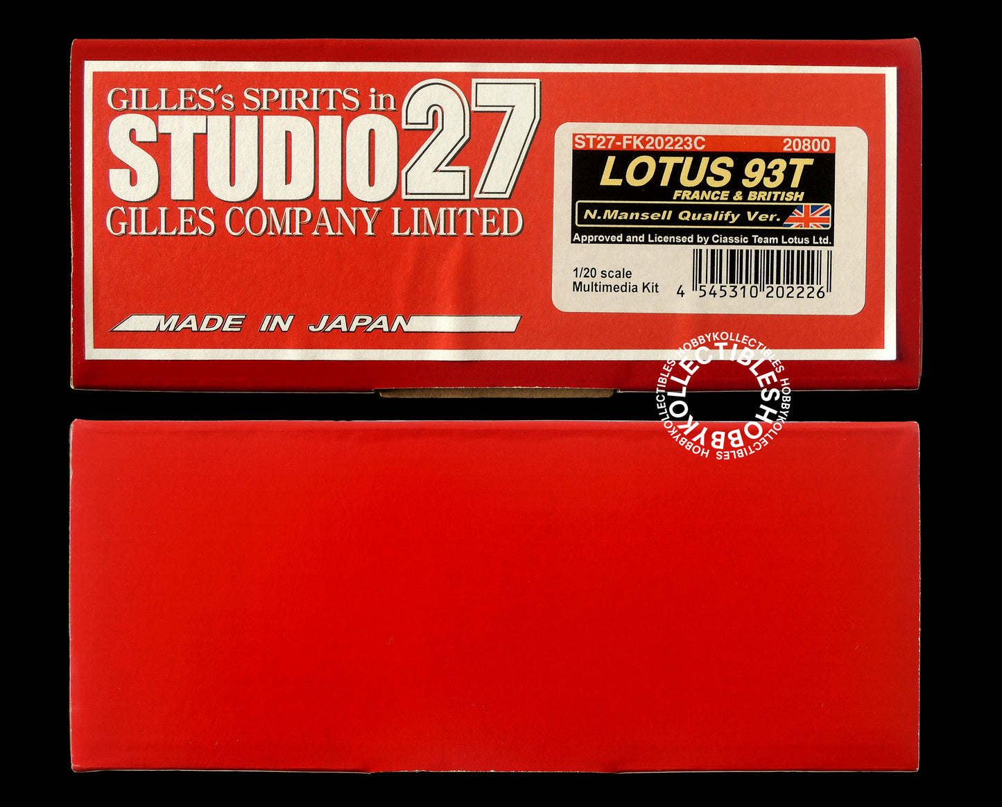 Studio 27 1/20 Lotus 93T F1 Racing Car Model kit BONUS