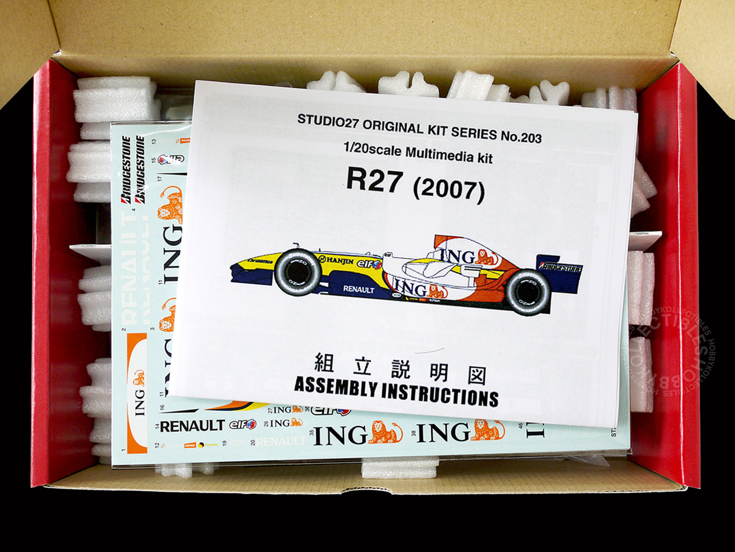 Studio27 1/20 Renault R27 F1 Racing Car Multi-Media Model Kit FK20203